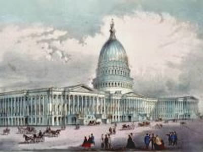 U.S. Capitol in 1800s