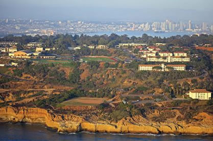 aerial view of PLNU campus