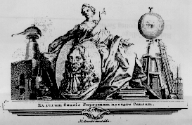 Vignette of Boyle from 1744 edition of Works