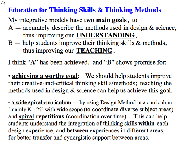 Education for Thinking - 2a