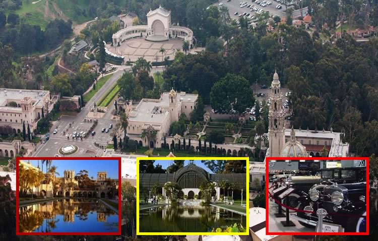 aerial view of Balboa Park
