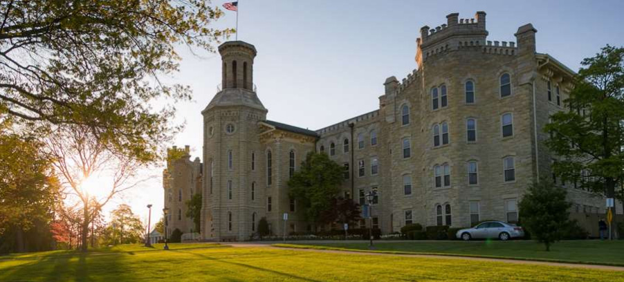 "castle" on campus of Wheaton College